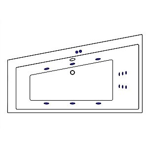 Ванна акриловая EXCELLENT Sfera Slim LINE WAEX.SFL17S.LINE.BR 170x100 белая с гидромассажем купить в интернет-магазине Sanbest