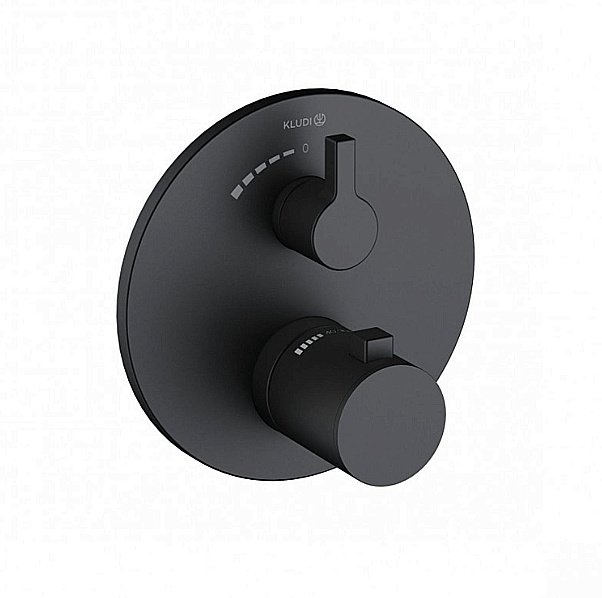Смеситель для душа Kludi Nova Fonte Puristic 208853915 черный матовый купить в интернет-магазине сантехники Sanbest