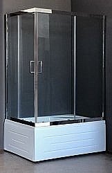 Душевой уголок Royal Bath RB8100BP-T-CH-R 100х80 прозрачный правый купить в интернет-магазине сантехники Sanbest