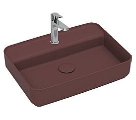 Раковина ISVEA Infinity 55 10NF66055SV-2R бордовый матовый купить в интернет-магазине Sanbest