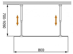 Душевое ограждение Cezares Liberta L-2-80 бронзовый/профиль хром купить в интернет-магазине Sanbest