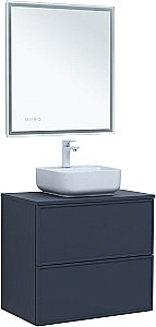 Тумба с раковиной Aquanet Арт 75 маренго для ванной в интернет-магазине Sanbest