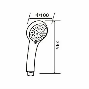 Душевая лейка Orange O-Shower OS02 хром купить в интернет-магазине сантехники Sanbest