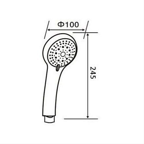 Душевая лейка Orange O-Shower OS02 хром купить в интернет-магазине сантехники Sanbest