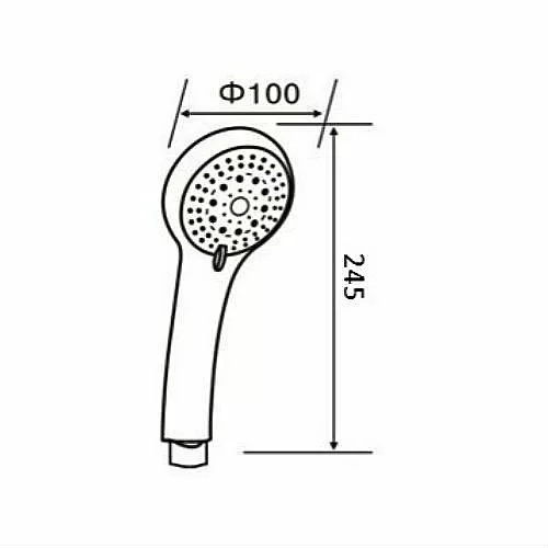 Душевая лейка Orange O-Shower OS02 хром купить в интернет-магазине сантехники Sanbest