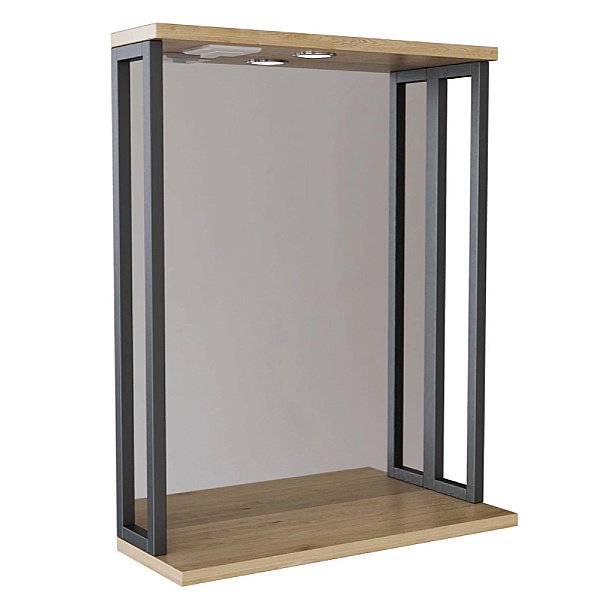 Зеркало Mixline БРУКЛИН 543581 60 дуб бунратти в ванную от интернет-магазине сантехники Sanbest