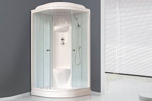 Душевая кабина Royal Bath RB90HK6-WT 90x90 профиль белый/стекло прозрачное купить в интернет-магазине Sanbest