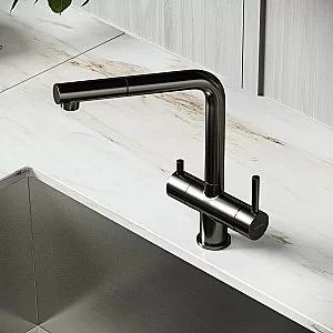 Смеситель для кухни Sancos Spin SC4015GG вороненая сталь купить в интернет-магазине сантехники Sanbest