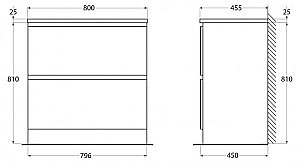 Тумба с раковиной BelBagno ALBANO 80 PIA Pino Scania для ванной в интернет-магазине Sanbest