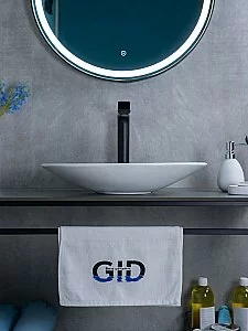 Раковина накладная Gid Lago 50 N9022 51110 белая купить в интернет-магазине сантехники Sanbest