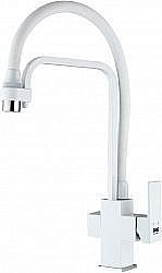 Смеситель для кухни Zorg Sanitary ZR 341-8 YF Белый купить в интернет-магазине сантехники Sanbest