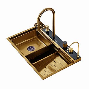 Кухонная мойка CeruttiSpa GLORIA Pro gold 75 CT11109 золото купить в интернет-магазине сантехники Sanbest