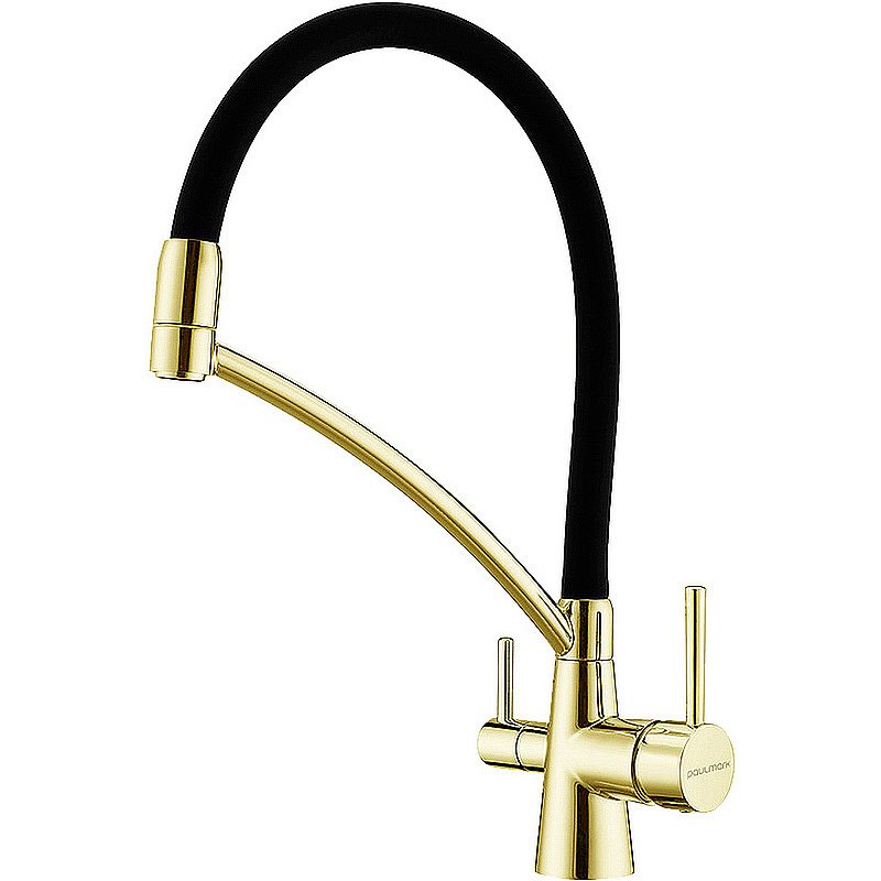 Смеситель для кухни Paulmark Siegen Si213111-LG светлое золото купить в интернет-магазине сантехники Sanbest