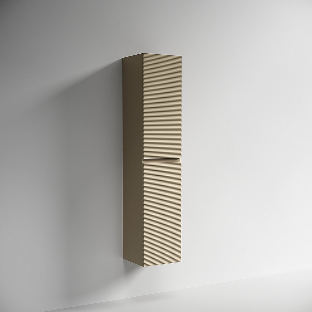 Шкаф-пенал подвесной Sancos Folk PFL35CP капучино для ванной в интернет-магазине сантехники Sanbest