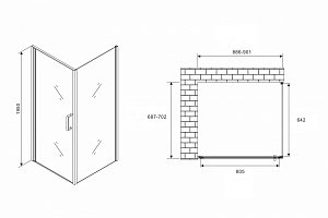 Душевой уголок Abber Sonnenstrand AG04090-S70 90x70 купить в интернет-магазине Sanbest