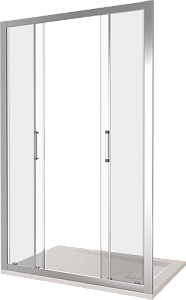 Душевая дверь Good Door LATTE WTW-TD-150-C-WE прозрачная купить в интернет-магазине Sanbest