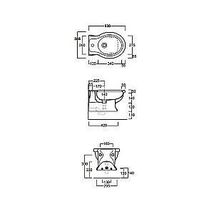 Биде подвесное SIMAS Lante LA19nero купить в интернет-магазине Sanbest