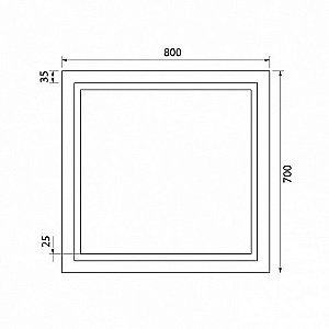 Зеркало Iddis Zodiac 80 ZOD8000i98 белое в ванную от интернет-магазине сантехники Sanbest