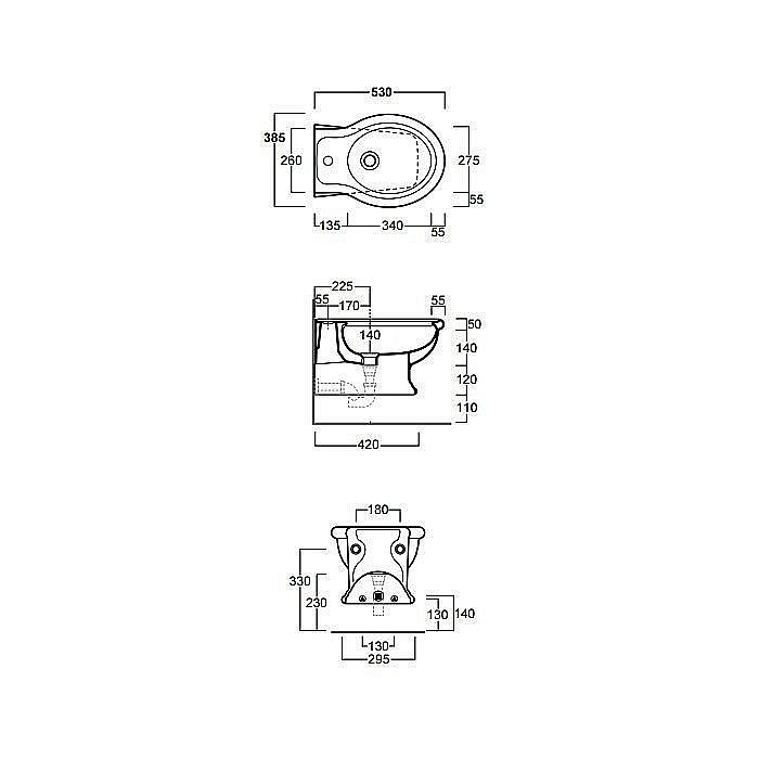 Биде подвесное SIMAS Lante LA19nero купить в интернет-магазине Sanbest