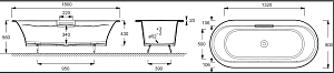 Ванна чугунная Jacob Delafon VOLUTE E6D038-00 180x80 купить в интернет-магазине Sanbest