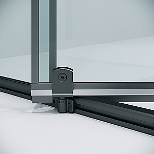 Душевой уголок Niagara Nova NG-35-10AGR-A80GR-34 100x80 стекло прозрачное/профиль графит матовый купить в интернет-магазине Sanbest