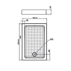 Душевой поддон Vincea VST-3AR-8012 120x80 белый купить в интернет-магазине Sanbest