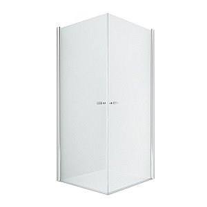 Душевой уголок NEW TRENDY NEW SOLEO 2D D-0140A/D-0141A 80x90 стекло прозрачное/профиль хром купить в интернет-магазине Sanbest