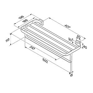 Полка AM.PM Func A8F37700 хром купить в интернет-магазине сантехники Sanbest