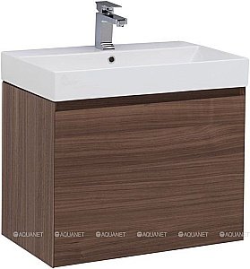 Тумба с раковиной Aquanet Нью-Йорк 203946 70 орех для ванной в интернет-магазине Sanbest