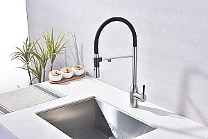 Смеситель для кухни Paulmark Magneto One Ma213188-BS брашированная сталь купить в интернет-магазине сантехники Sanbest