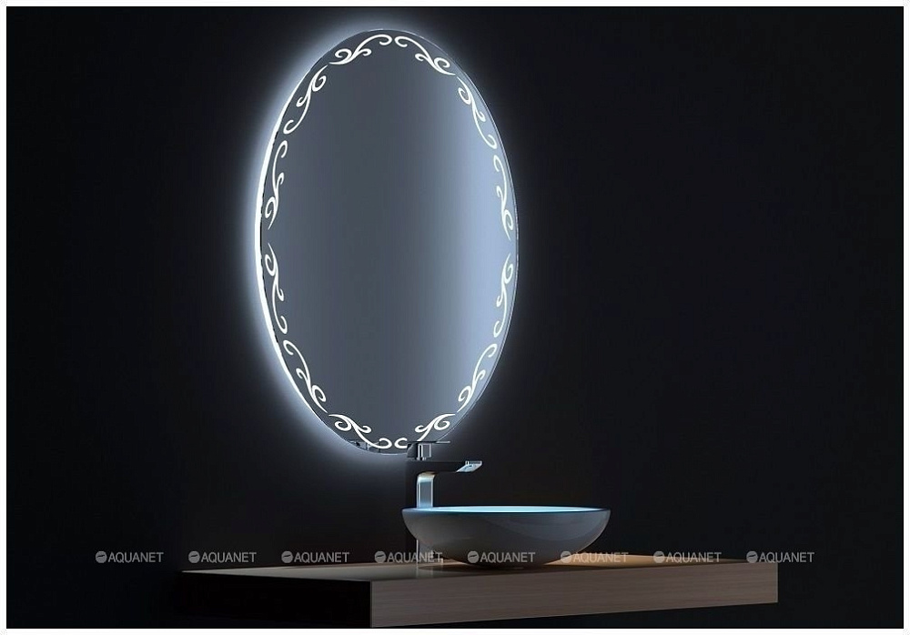 Зеркало LED De Aqua ДЕКОР 205755 75x90 в ванную от интернет-магазине сантехники Sanbest