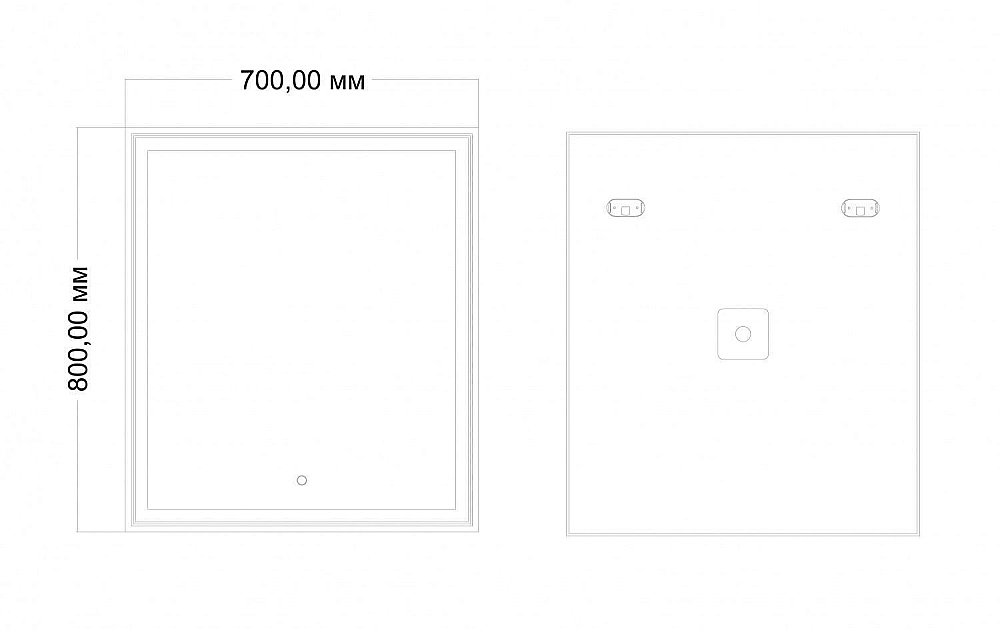 Зеркало Art&Max ZOE AM-Zoe-700-800-DS-F в ванную от интернет-магазине сантехники Sanbest