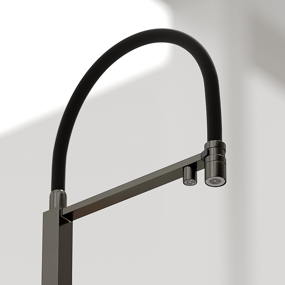 Смеситель для кухни Sancos Moro SC4006GG вороненая сталь купить в интернет-магазине сантехники Sanbest