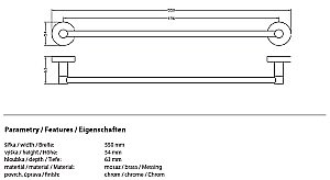 Держатель полотенец на радиатор Bemeta Rawell 104104282 купить в интернет-магазине сантехники Sanbest