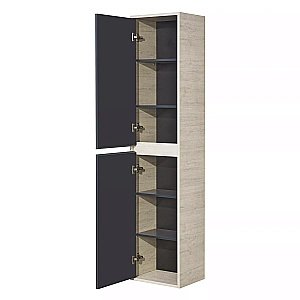 Пенал Акватон Лофт Урбан 37 графит/дуб орегон для ванной в интернет-магазине сантехники Sanbest