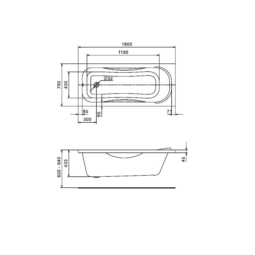 Ванна акриловая Santek Тенерифе 160x70 1.WH30.2.357 белая купить в интернет-магазине Sanbest