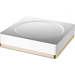 Мыльница Boheme 10960-W-G белый/золото купить в интернет-магазине сантехники Sanbest