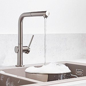 Смеситель для кухни Hansgrohe Talis M54 sBox 72809800 сталь купить в интернет-магазине сантехники Sanbest