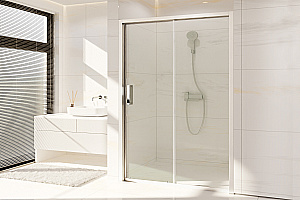 Душевая дверь Royal Bath ACCORD RB HS-T-ST 150x200 стекло прозрачное/профиль сатин купить в интернет-магазине Sanbest