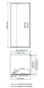 Душевой уголок WasserKRAFT Berkel 48P18 90x100 купить в интернет-магазине Sanbest