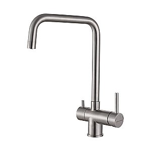 Смеситель для кухни Paulmark Wetter We213030-BS брашированная сталь купить в интернет-магазине сантехники Sanbest