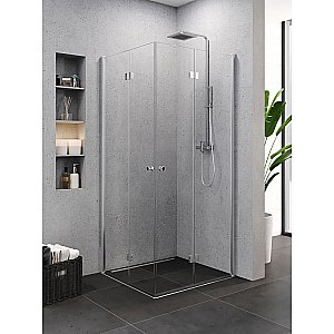 Душевой уголок NEW TRENDY SUPERIA K-0589 90 x90 стекло прозрачное/профиль хром купить в интернет-магазине Sanbest