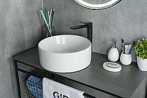 Раковина накладная Gid Esfera 40 N9011 51105 белая купить в интернет-магазине Sanbest