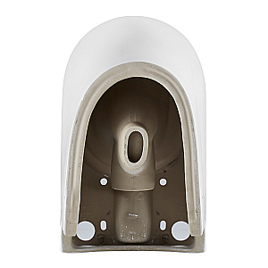 Напольный унитаз-компакт Black&White Gravity 6650W безободковый, слив-торнадо, с крышкой микролифт, с бачком, белый глянцевый купить в интернет-магазине Sanbest