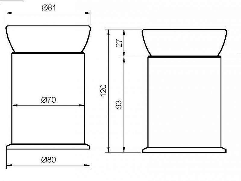 Стакан Cezares APHRODITE-TUMP-03/24 золото купить в интернет-магазине сантехники Sanbest