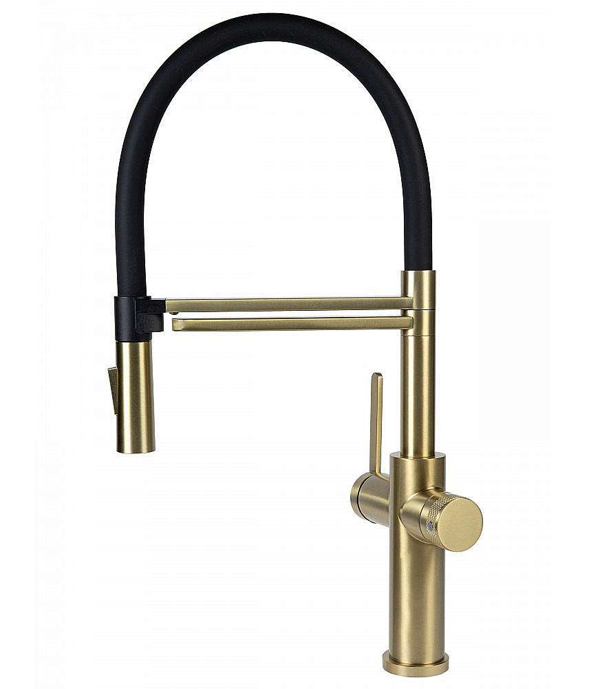 Смеситель для кухни  Agger Elegant A3252599 золото матовое купить в интернет-магазине сантехники Sanbest