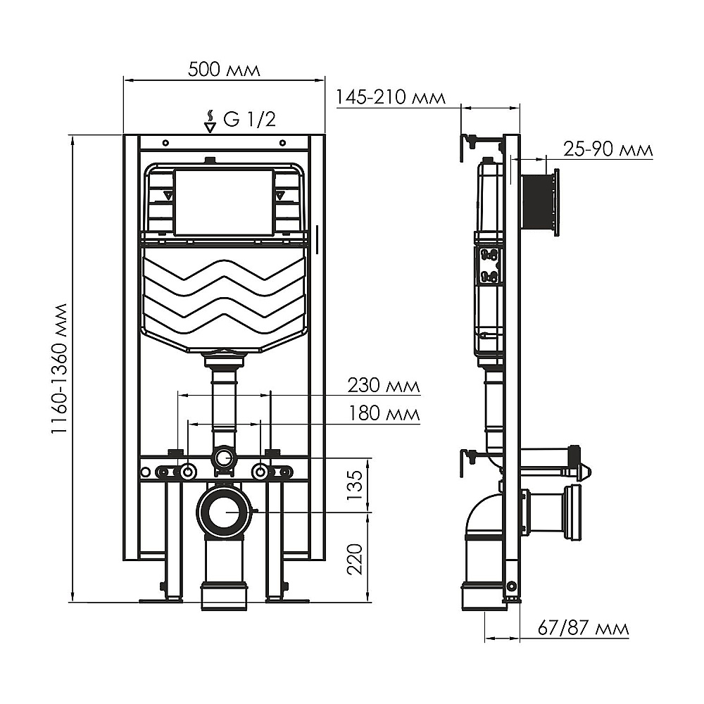 Унитаз WasserKraft Vils 56TLT.010.ME.BN01.H002 белый глянцевый, с крышкой микролифт, с инсталляцией, безободковый купить в интернет-магазине Sanbest