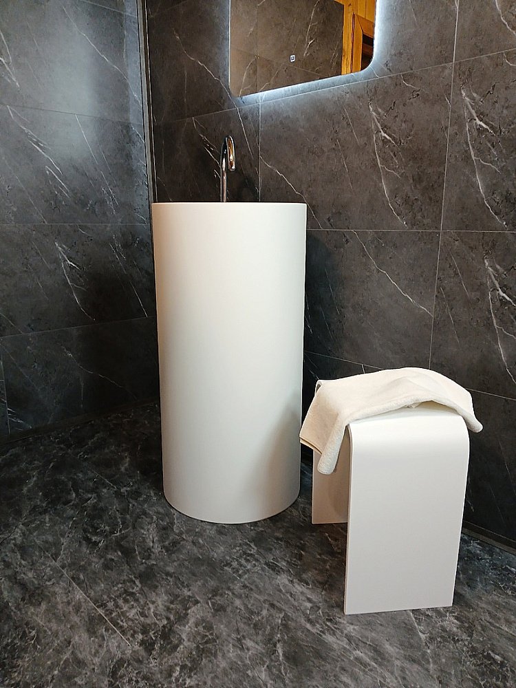 Раковина напольная Montebianco Pisa Tre 31082 белая матовая купить в интернет-магазине Sanbest