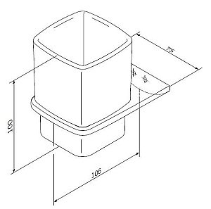 Стакан для зубных щеток AM.PM Inspire 2.0 A50A34300 купить в интернет-магазине сантехники Sanbest