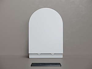 Унитаз подвесной Ceramica Nova Whirl CN11007T белый, безободковый, с крышкой микролифт, слив торнадо купить в интернет-магазине Sanbest